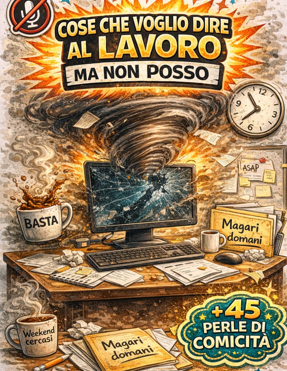 Cose Che Voglio Dire Al Lavoro Ma Non Posso: Album Colorare Adulti con oltre 45 Citazioni Divertenti sul Posto di Lavoro e Motivi Rilassanti | Regalini Economici per Colleghi