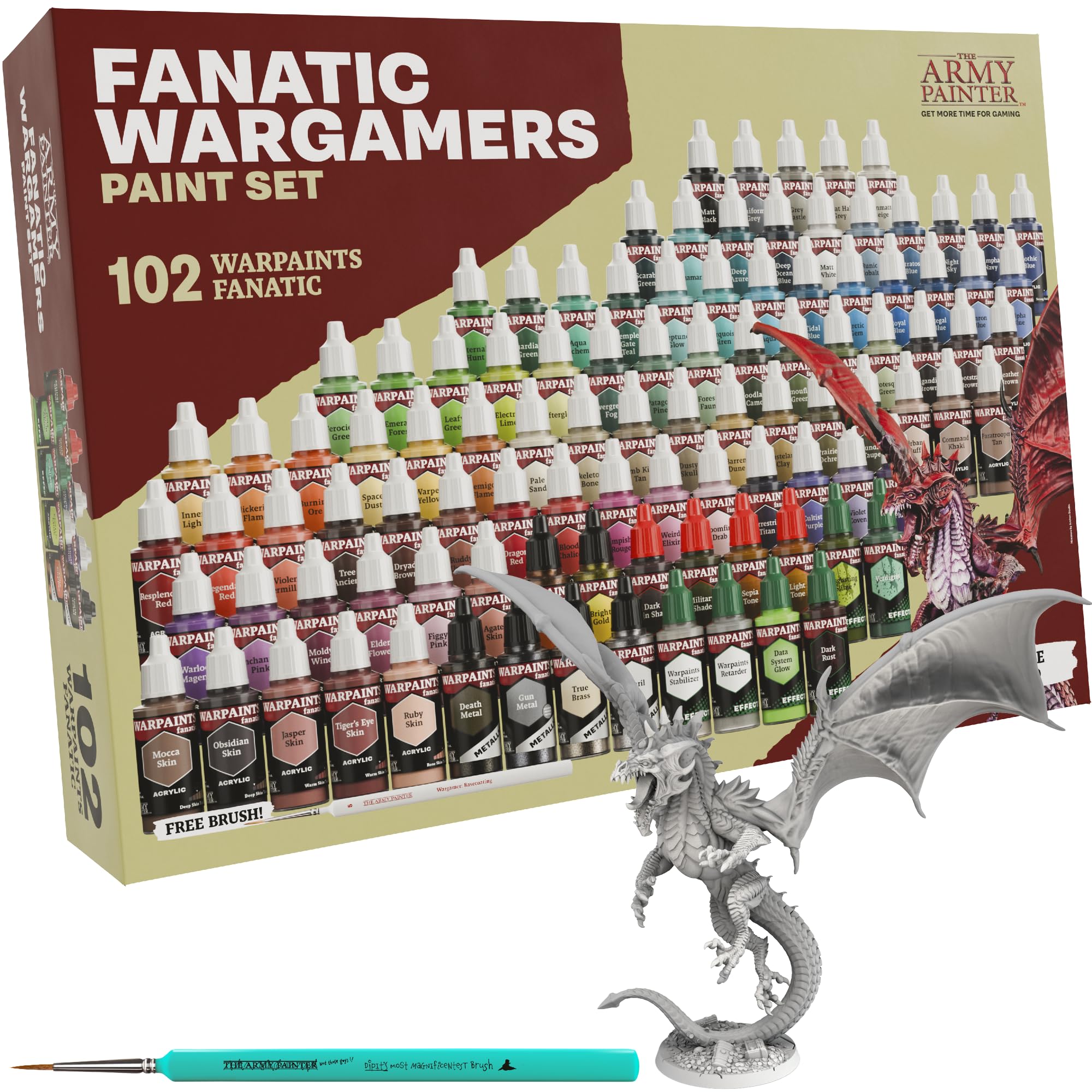 The Army Painter, Warpaints Fanatic Wargamers Set Combo, 102 x 18ml Paints