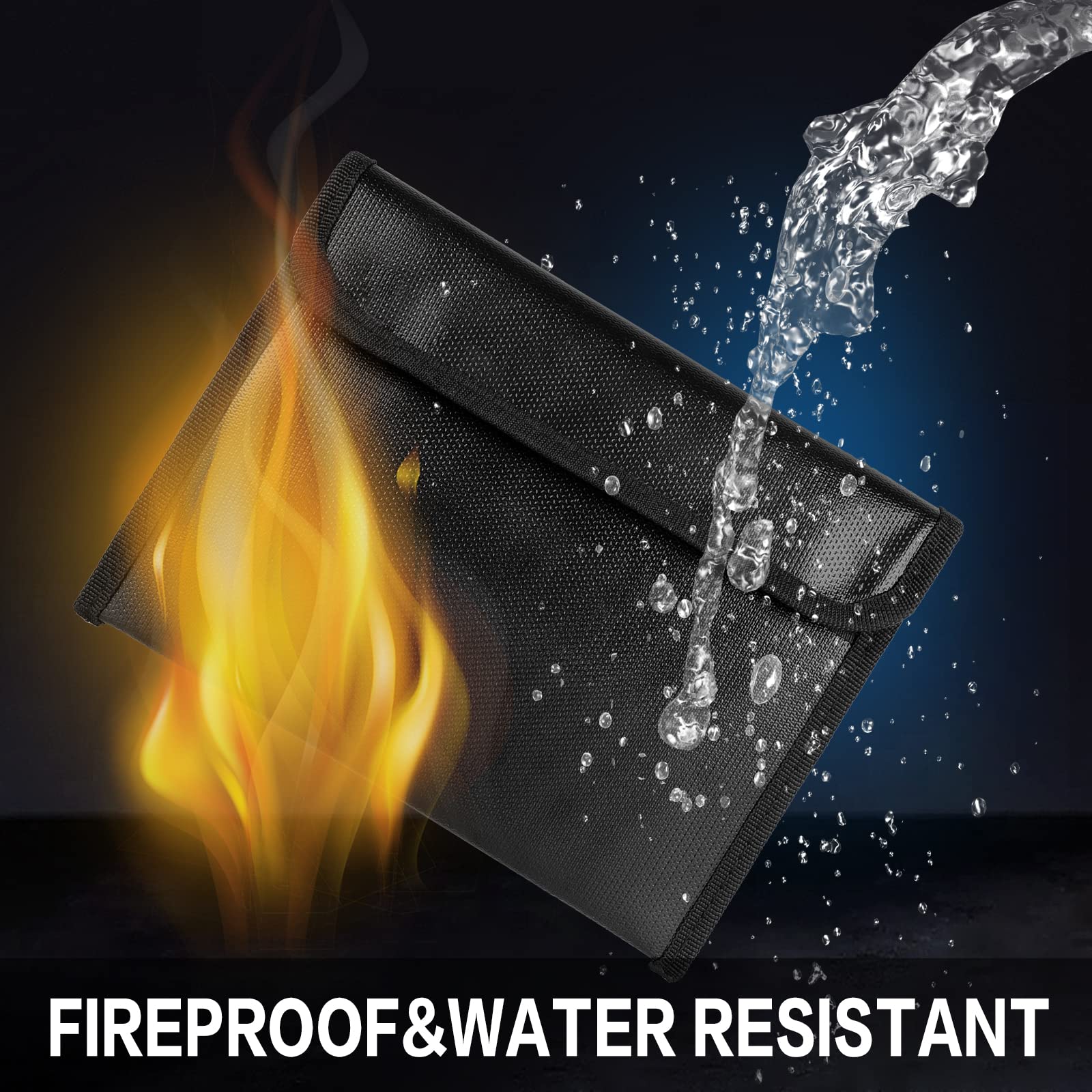Feuerfeste Dokumententasche A5 - Wasserdichter Safe Für Pässe, Geld & Wichtige Unterlagen