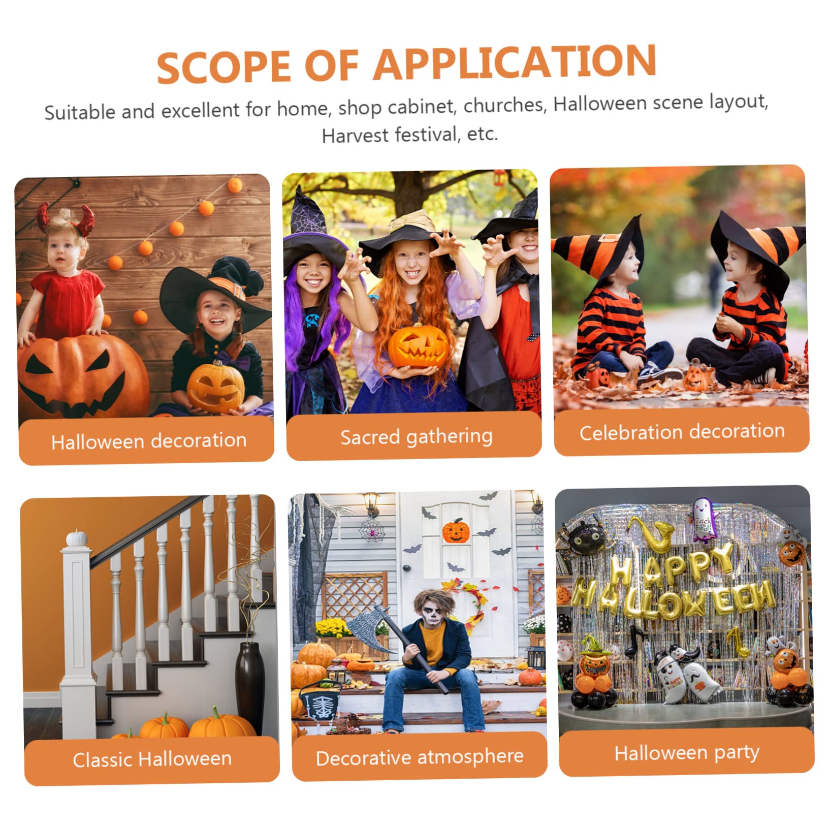 2stücke Künstlicher Schaumkürbis Dekoration Für Halloween Und Erntedankfest Leicht Platzsparend Für Themenpartys Und Fotodekoration Orange Kunstkürbis Für Festliche Stimmung