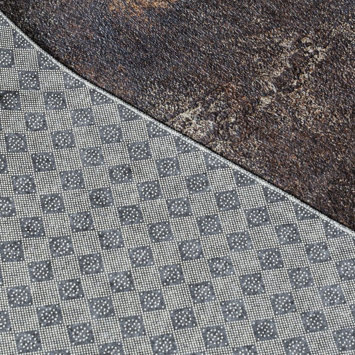 Mazovia Tappeto Cucina - Tappeti Cucina Antiscivolo - Tappeto per Cucina Pelo Corto - Certificato Oeko-Tex - Lavabile a 30°C - Cura facile - 80 x 300 cm - Grigio Ruggine