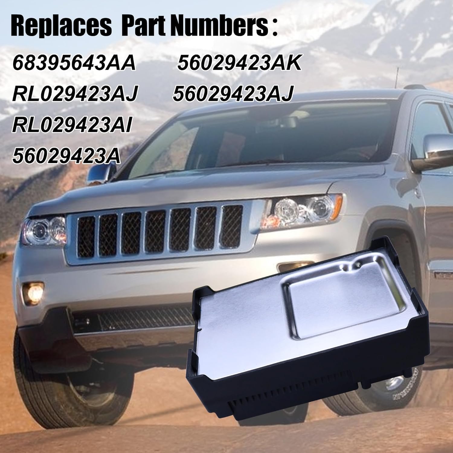 68395643AA Transfer Case Control Module Fit for Jeep Grand Cherokee Dodge Durango 3.6L V6 / 5.7L V8 2011-2013 Replace 56029423AK RL029423AJ 56029423AJ RL029423AI 56029423AI