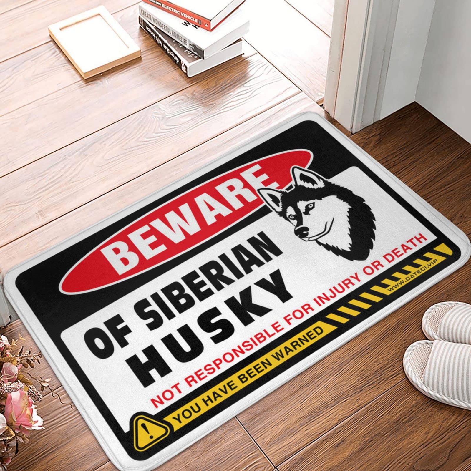Tapis de sol Siberian Husky d'été 65x90 cm pour décoration chambre d'homme moderne