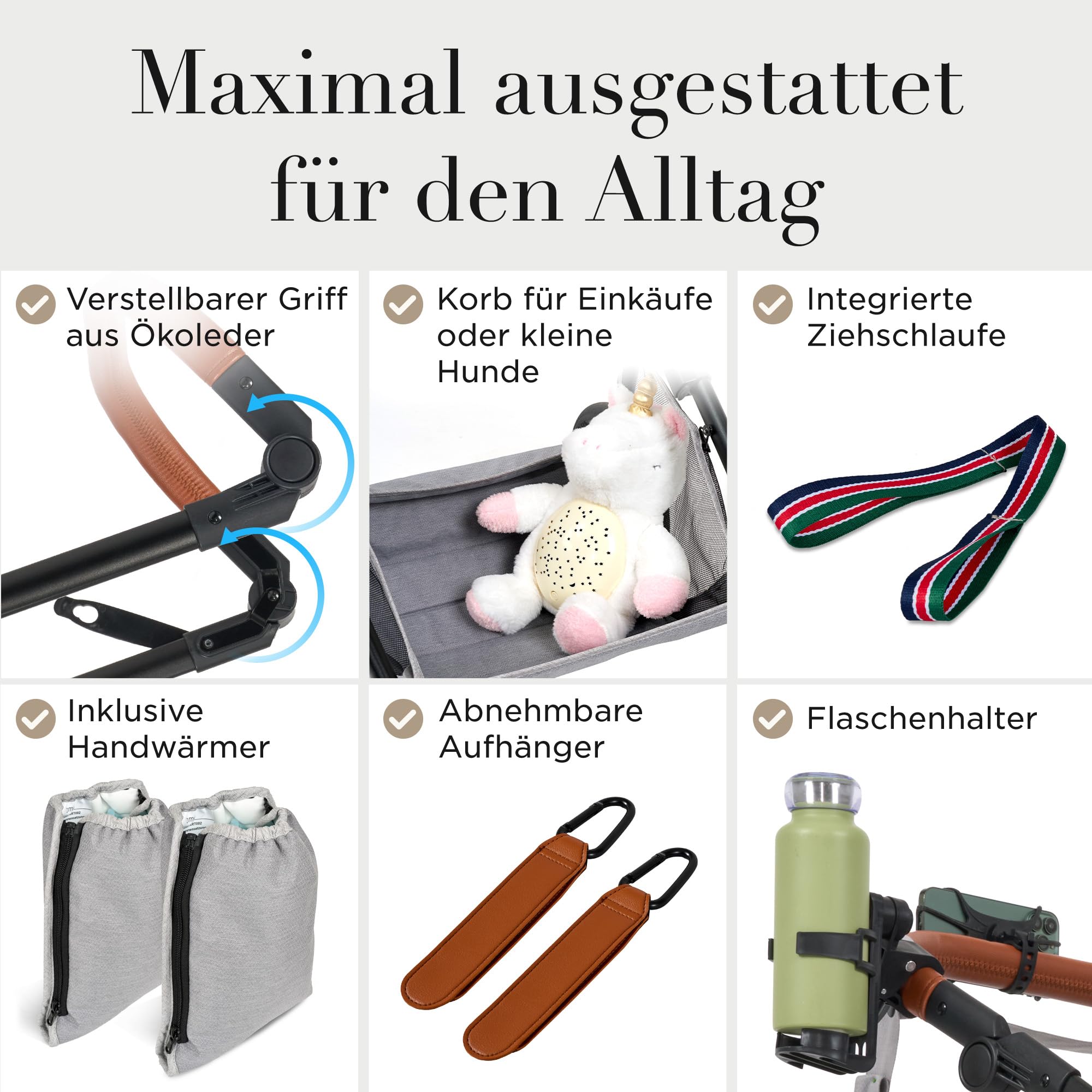 Kinderwagen 3 in 1 [Babywagen & Autositz] mit Babyschale Fahrgestell Kombi als Set | Stroller Baby | Isofix Station & 5-Punkt Sicherheitsgurt Kinderwagen Buggy Reisebuggy Buggys | Babywagen