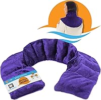Vista 9 de SunnyBay Almohadilla térmica para microondas, envoltura térmica para cuello y hombros con cobertura adicional para aliviar el dolor de espalda