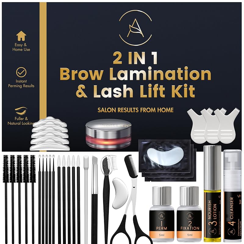 Kit AURAE para Curvatura de Cílios e Modelagem de Sobrancelhas ABLK1