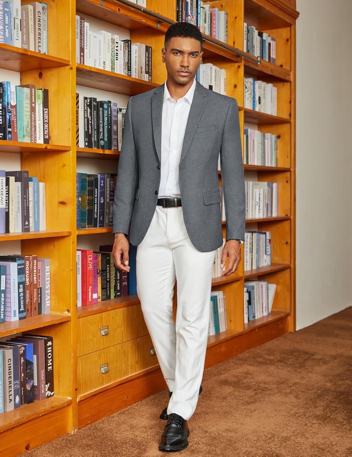 COOFANDY Men's Casual Blazer Slim Fit Two Button Lightweight Sport Coats Business Suit Jacket - Image 4