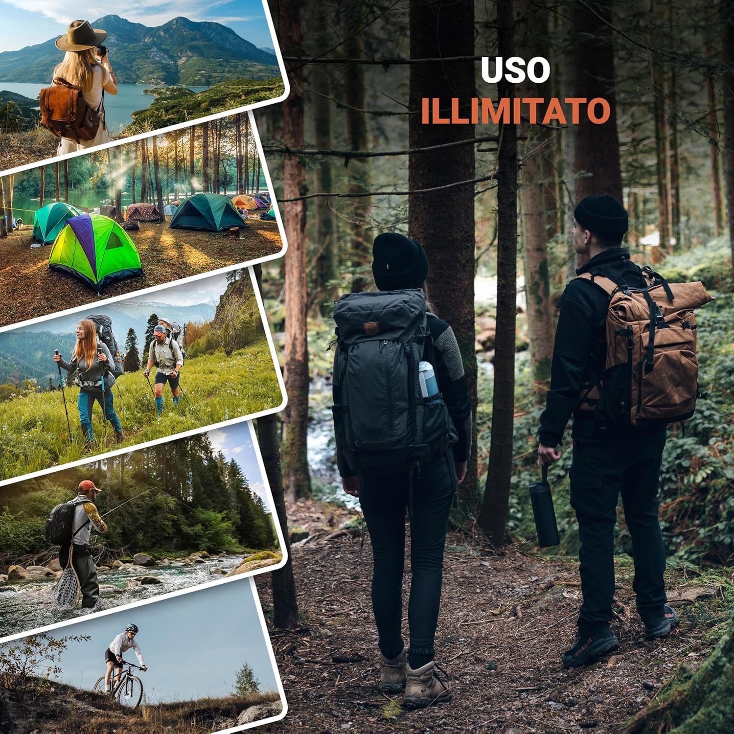 Bachgold® Borraccia filtrante professionale outdoor [500ml] con capacità di filtraggio di 1500L I Rimuove il 99,99% dei batteri e filtra microplastiche, particelle e cloro I Per blackout e crisi