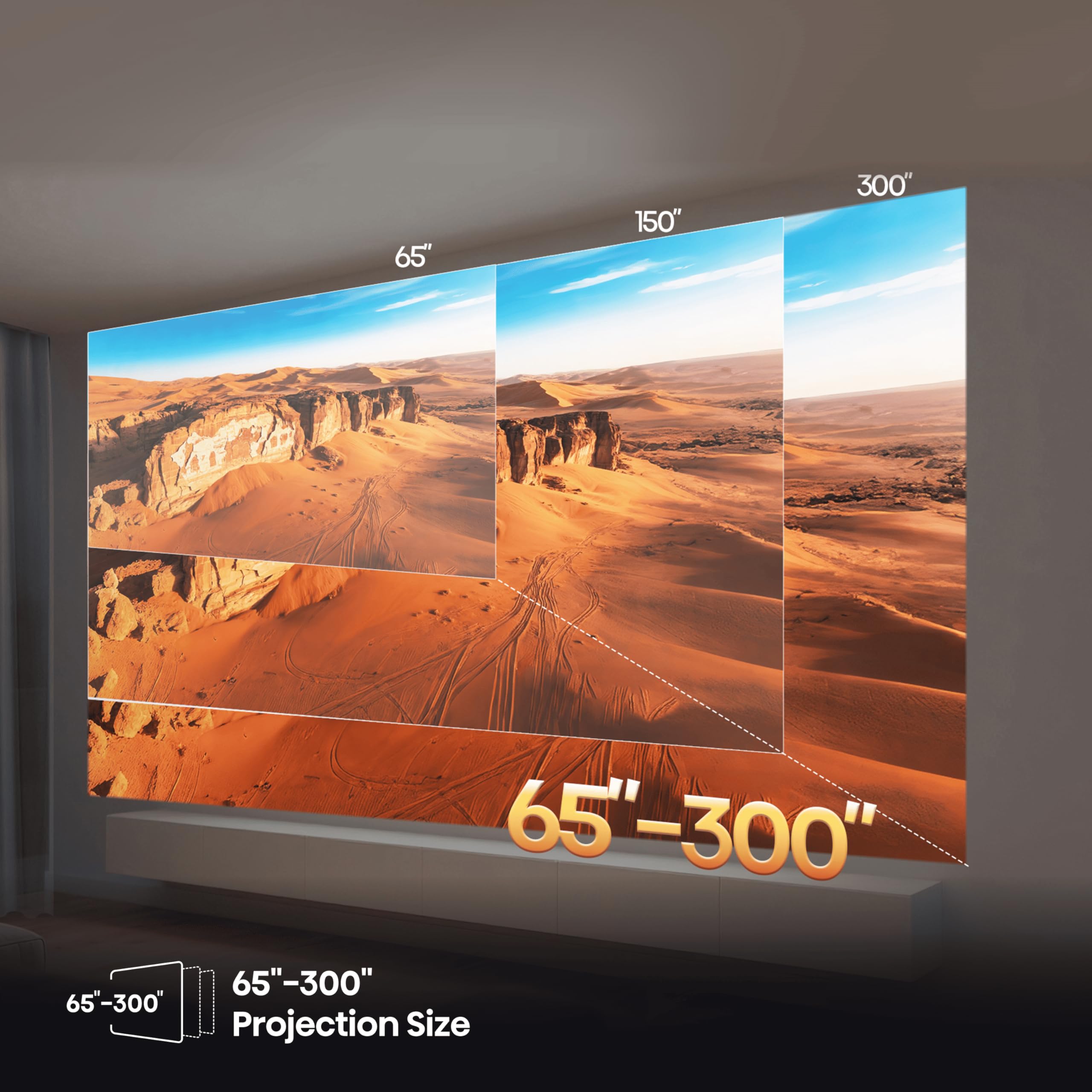 Hisense C3 Projecteur Triple Laser 4K UHD Gris – 2500 Lumens, IMAX Enhanced, Son JBL 20W, Image de 65 à 300 Pouces, Dolby Vision, HDR10+, VIDAA Smart TV, WiFi 6e, Bluetooth 5.3