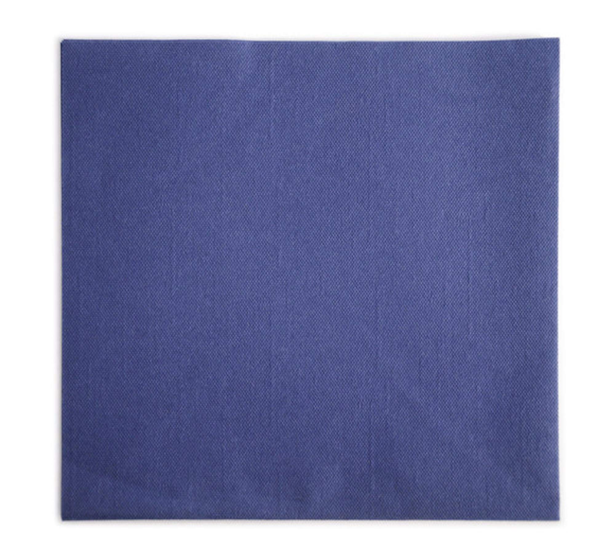 800 Tovaglioli Aroba in Airlaid simil-tessuto 19 COLORI 40x40 cm piegatura 1/4 di alta qualtià per matrimoni aspetto tessuto, per feste di compleanno, catering, hotel, Natale Blu