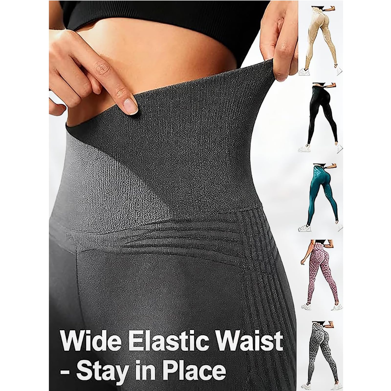 Solenao Leggins 3D Anticellulite Donna Leggings 3d Anticellulite Fittabella Push Up Sculpture Lipedema a Compressione Controllo Graduata Anti Vita Alta Senza Cuciture Donna Fitness Yoga Pantacollant