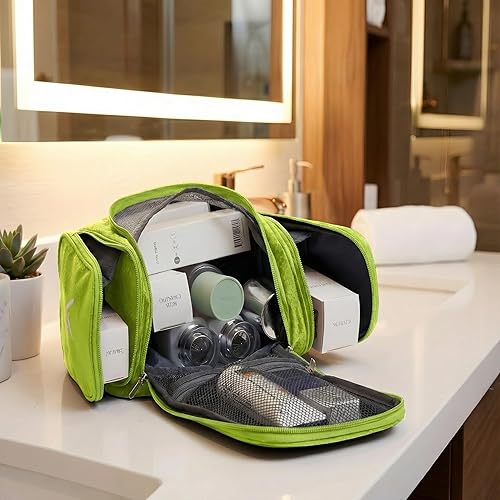 Miniatura 6 de Bolsa de Aseo de Viaje Bago Bolsa de Aseo Impermeable Colgante Bolsa de Aseo Grande para Baño y Viaje Organizador de Bolsa para Artículos de