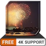 Fuegos artificiales HD junto al agua gratis, decora tus celebraciones con una hermosa iluminación en tu televisor HDR 8k 4k y dispositivos de fuego como fondo de pantalla y tema para mediación y paz