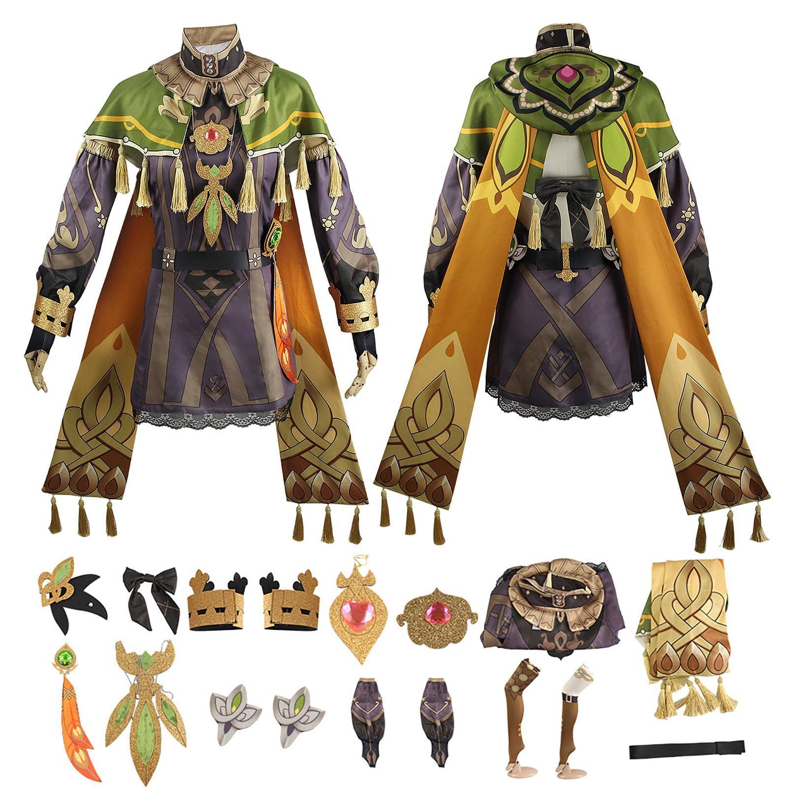 qingfeitai Creative Genshin Impact Cos Costume Klein Costume Game Anime Cosplay Clothes Female Full Set Gift for Anime Fans Halloween