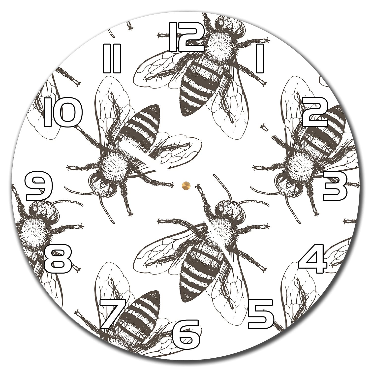 Horloge en verre de sécurité Coloray 30 cm au design moderne raffiné