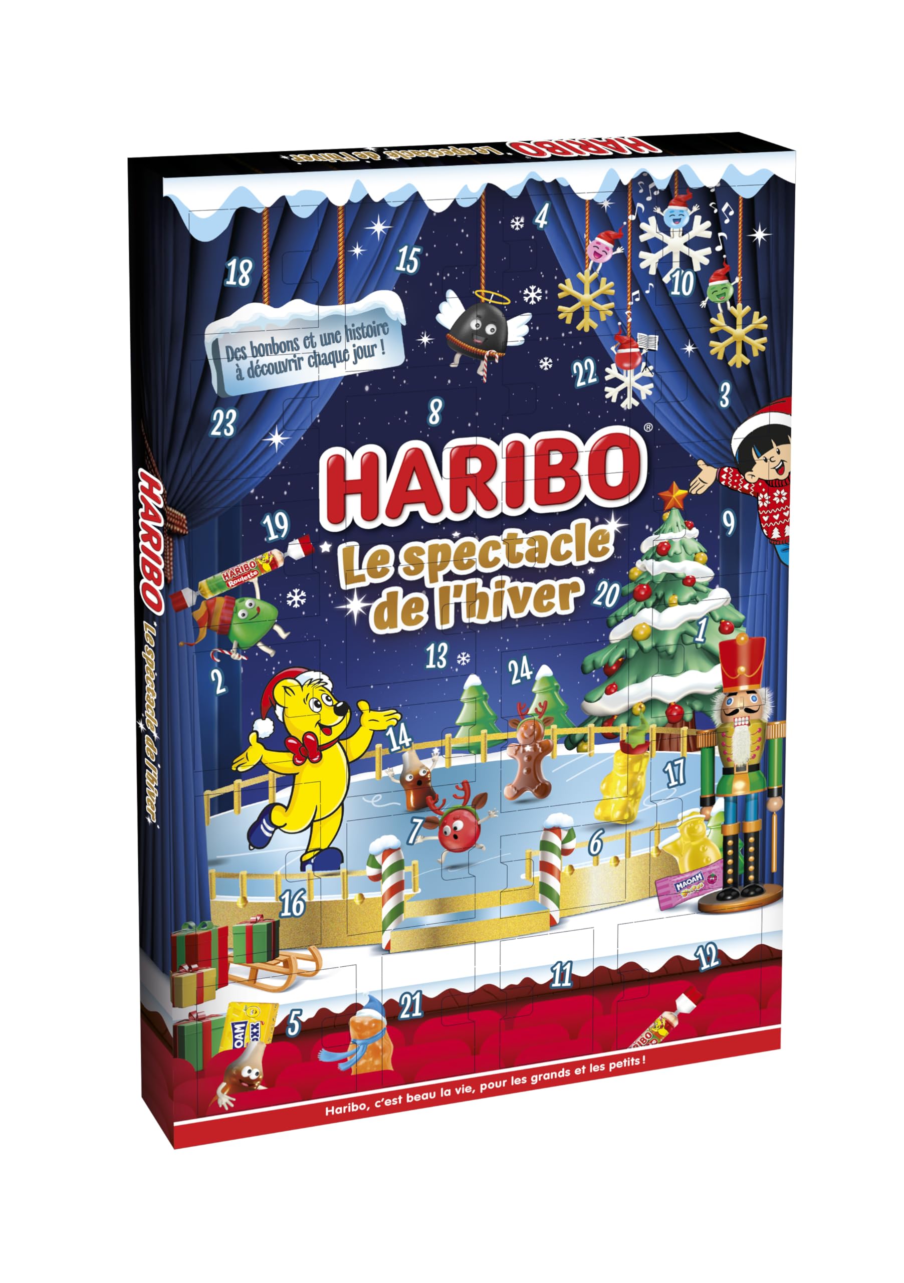 HARIBO - Calendrier de l’Avent - Bonbons Sans Colorants Artificiels - 310 g
