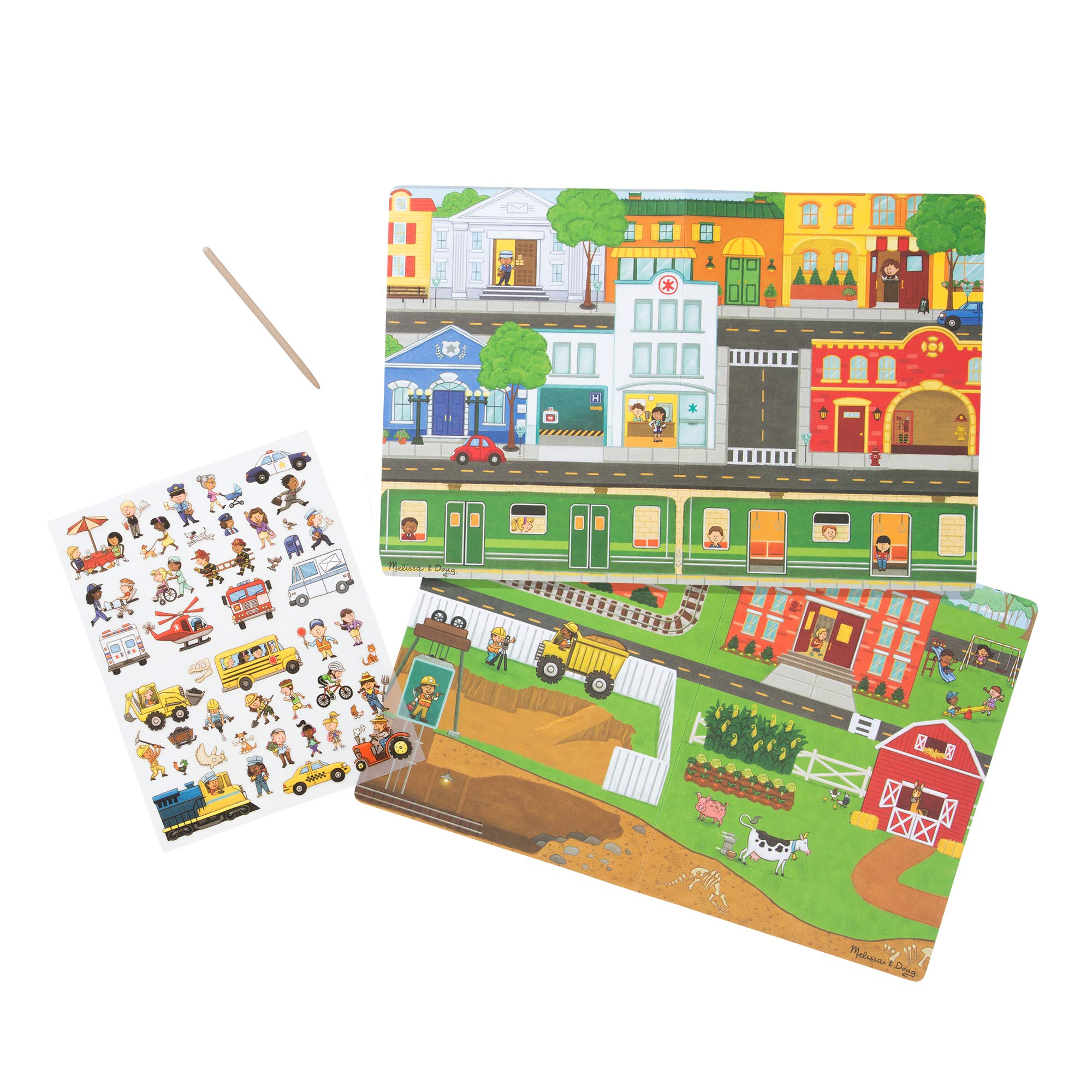 Fun Express Make A Cupcake Sticker Scene - 12 Creative Craft Kits With Backgrounds & Stickers