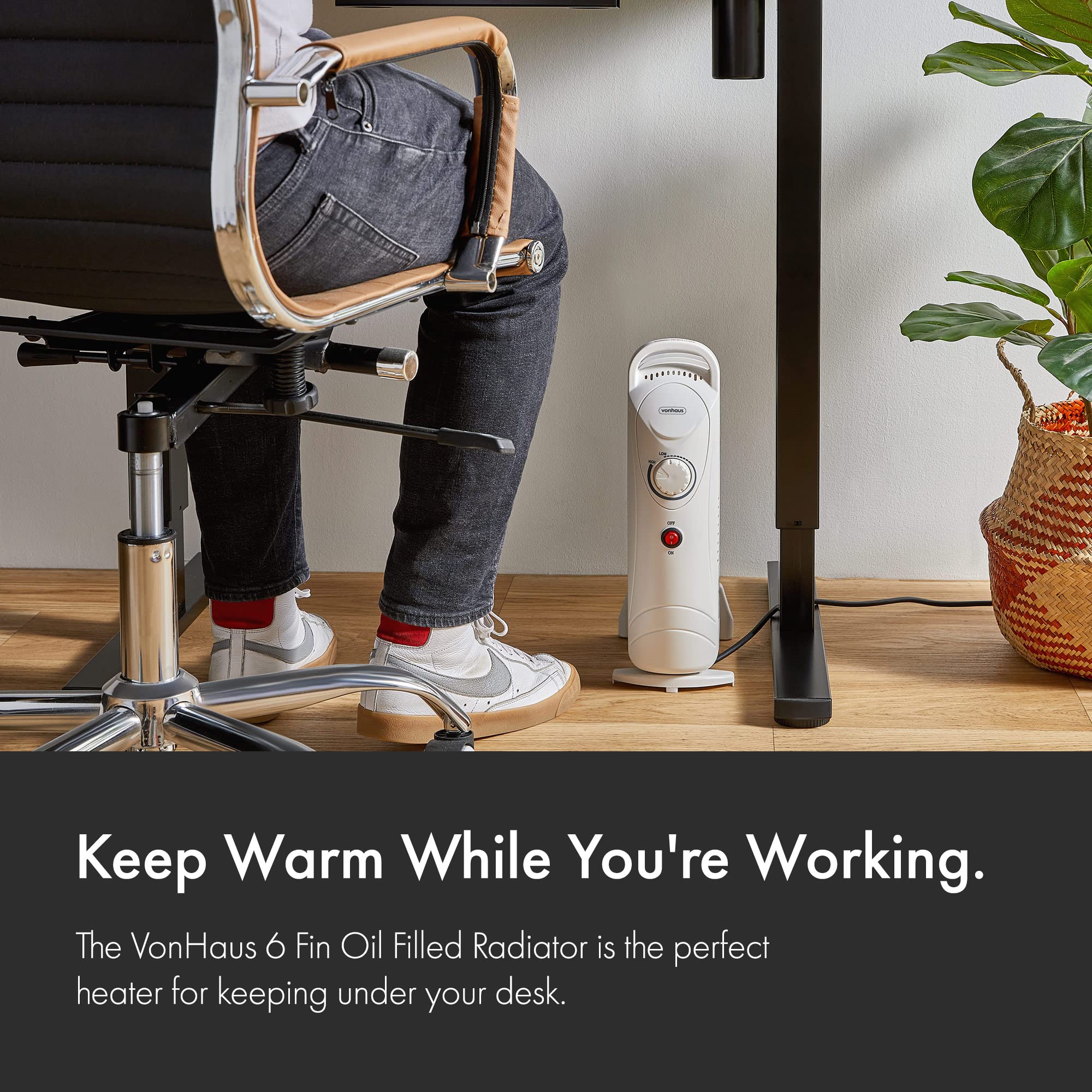 VonHaus Oil Filled Radiator 6 Fin, Electric Heater for Home Office, Oil  Radiator Warms Any Room Quickly u0026 Efficiently, Thermostatically Controlled  800w Oil Heater for Maximum Warmth, 2 Year Warranty : Amazon.co.uk: