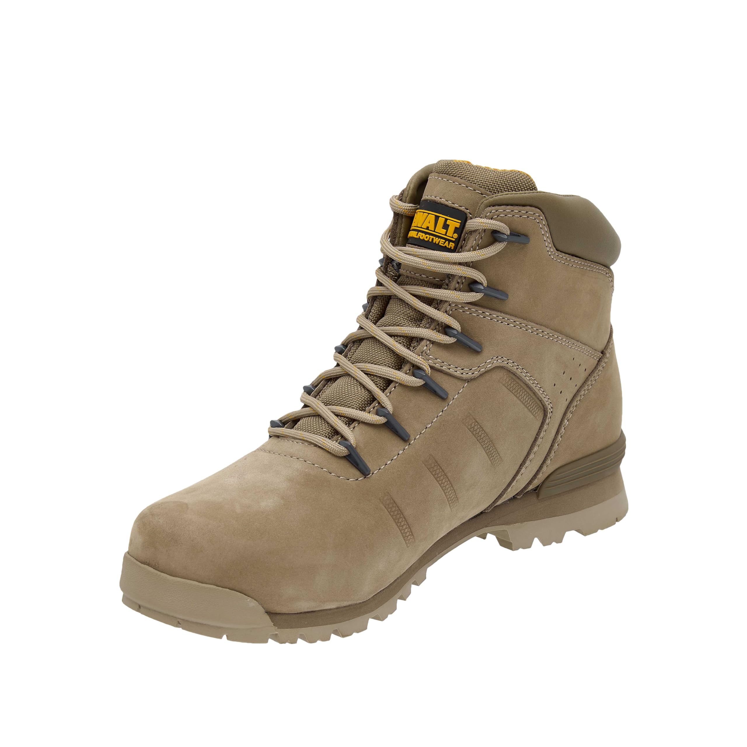 DEWALT Carlisle - Botas de trabajo ligeras de piel nobuk para hombre, puntera de seguridad de acero, ligera