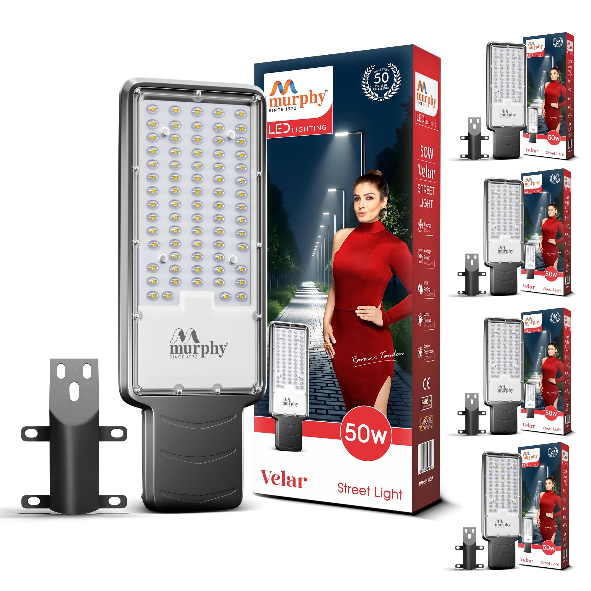 Murphy LED Street Lights - 3600 Lumens, Waterproof & Auto On/Off -10