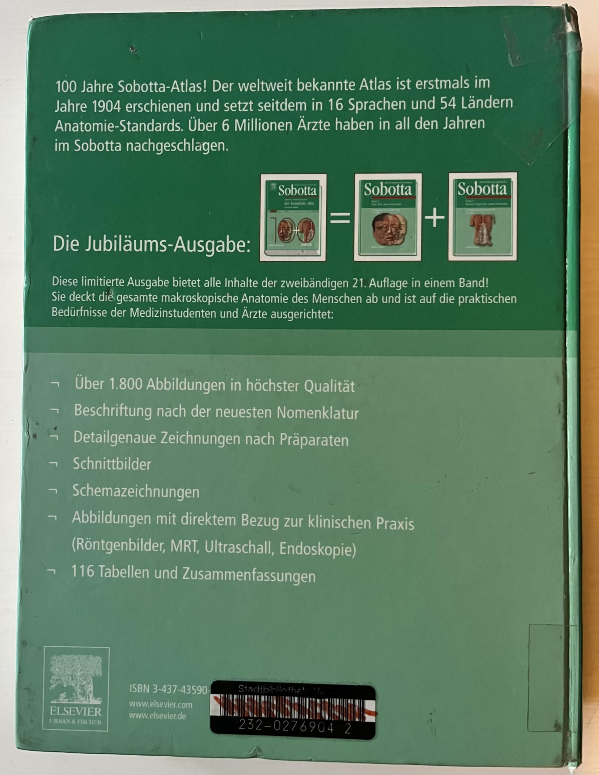 Atlas der Anatomie des Menschen, Jubiläums-Ausgabe