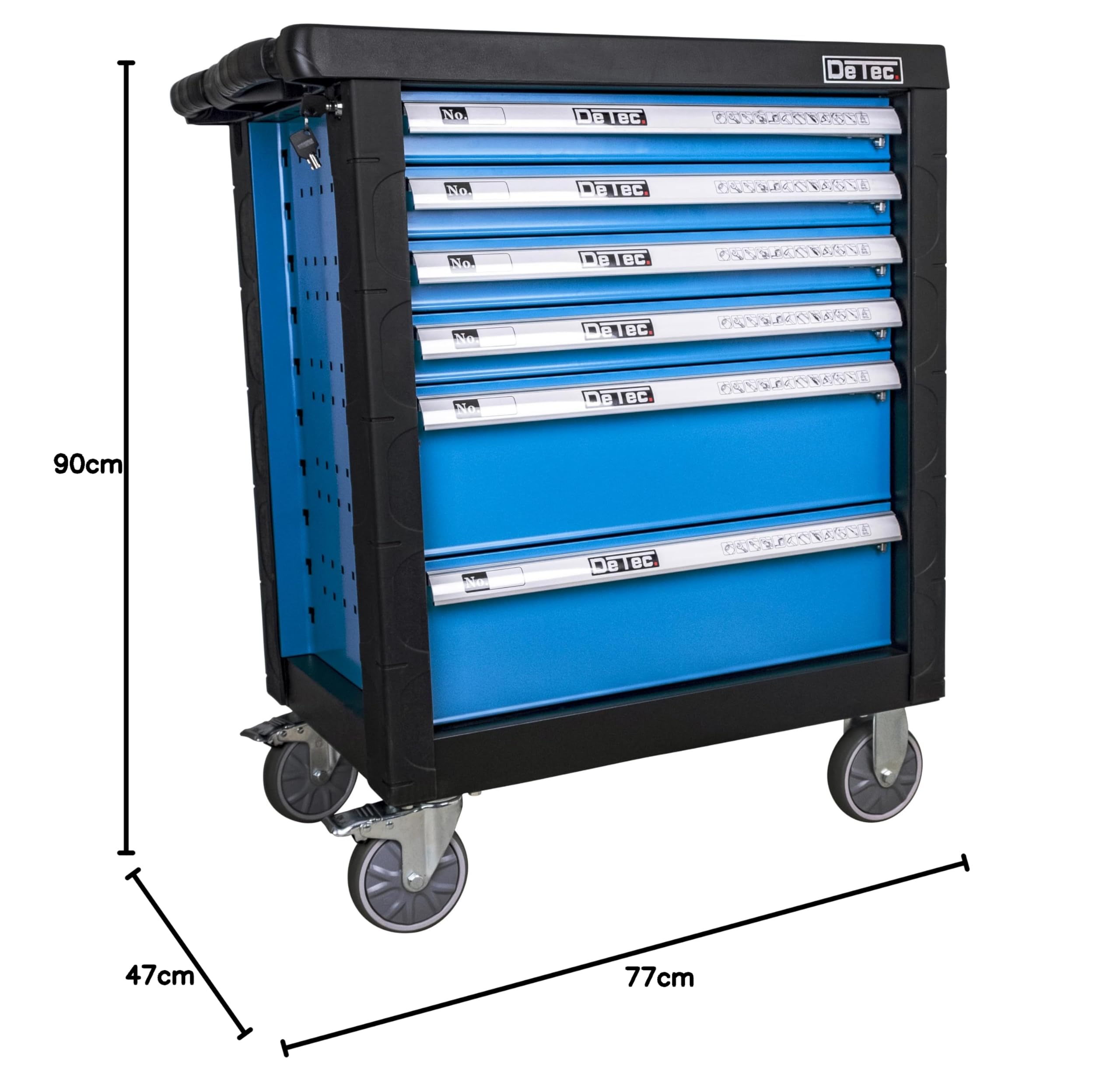 3066 Servante d'Atelier avec Outils complete I chariot d'atelier bleu
