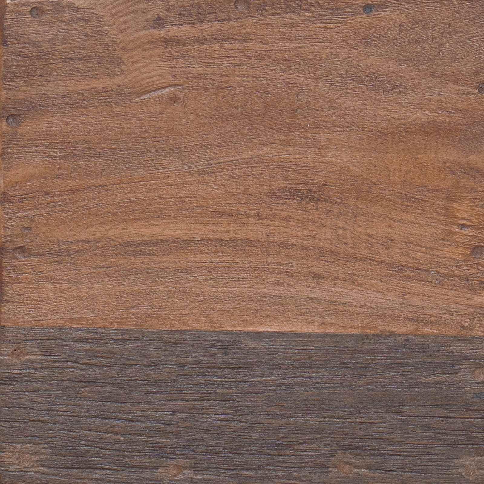 vidaXL Taburete Natural 29 x 29 x 48 cm Madera Maciza recuperada