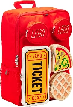 LEGO BRICK TILE BACKPACK - RED
