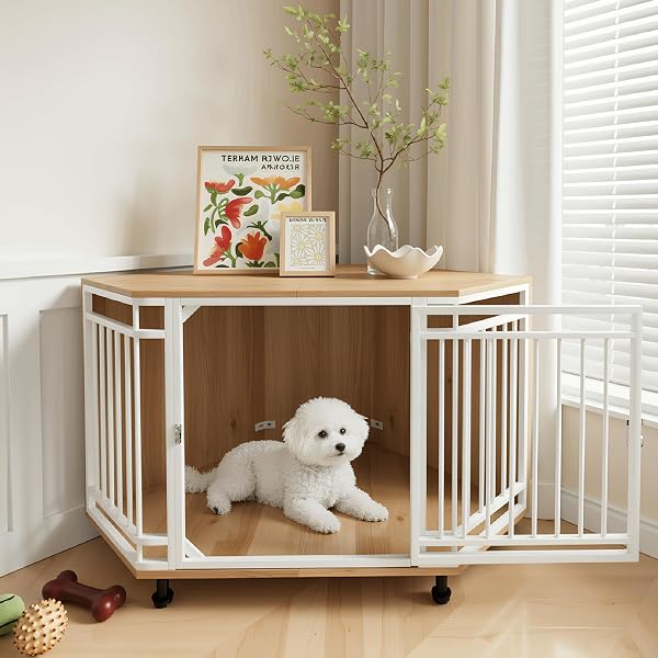 VOWNER Ecke Hundekäfig 110x66x60cm