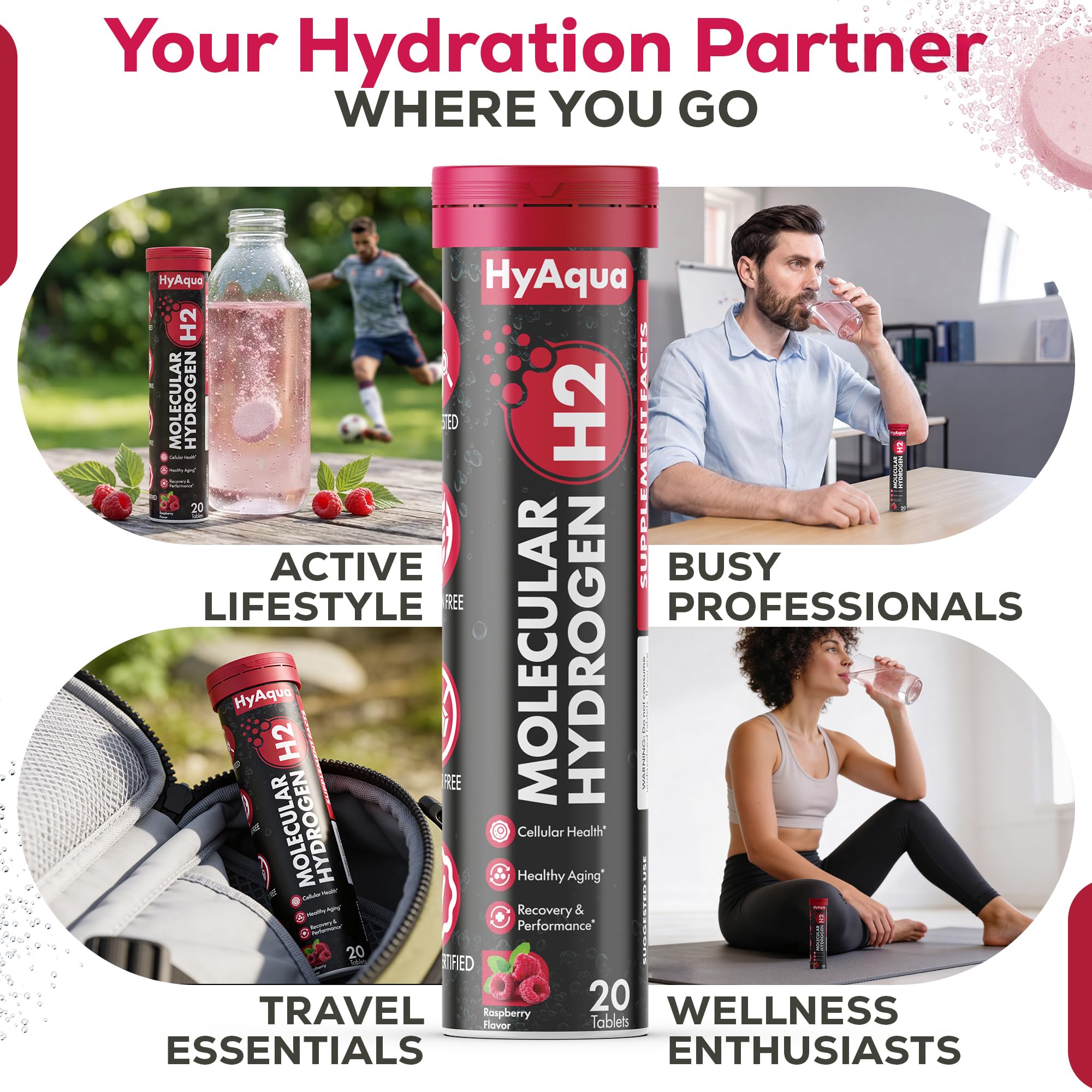 Molecular Hydrogen Water Tablets 80mg - 12 PPM Hydrogen Tablets for Drinking Water - Rich in Antioxidant, Supports Cellular Health, Recovery & Cognitive Function - 60 Count — Amazon image 6