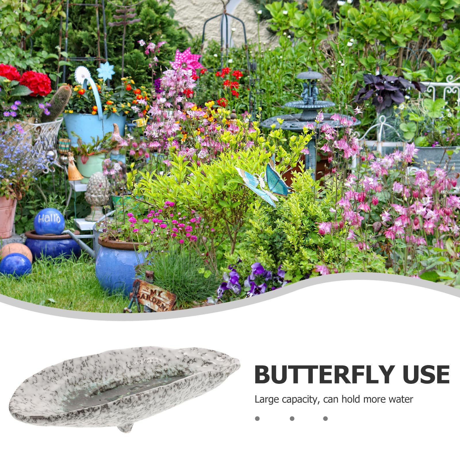 Schmetterlingsfutterschale für Draußen, Bienenwasserstelle, Große Kapazität