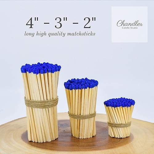 Miniatura 10 de Fósforos de madera de 3 pulgadas de largo para decoración del hogar, recuerdos de boda, manualidades, relleno de caja de cerillas, fósforos de
