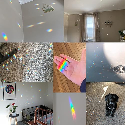 Miniatura 7 de Bola de cristal transparente Prisma de cristal para decoración de jardín, esfera facetada para ventana, Feng Shui, decoración de jardín de oficina