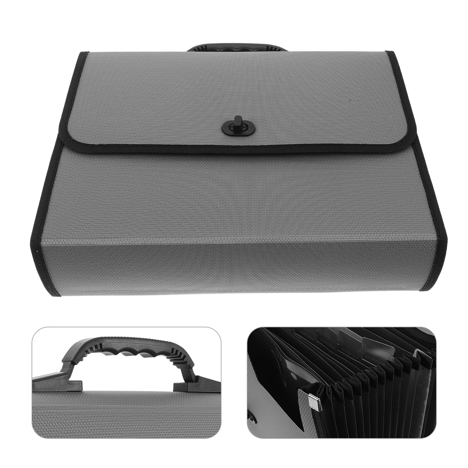 DOITOOL Cartella Espandibile Porta Documenti A4 in Plastico con 26 Tasche, Manico e Chiusura a Fibbia, Organizer Ufficio Portatile per Riunioni e Archiviazione Accademica