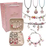 Kit Joia Pulseira Miçangas Berloques Diy Bracelete Princesas