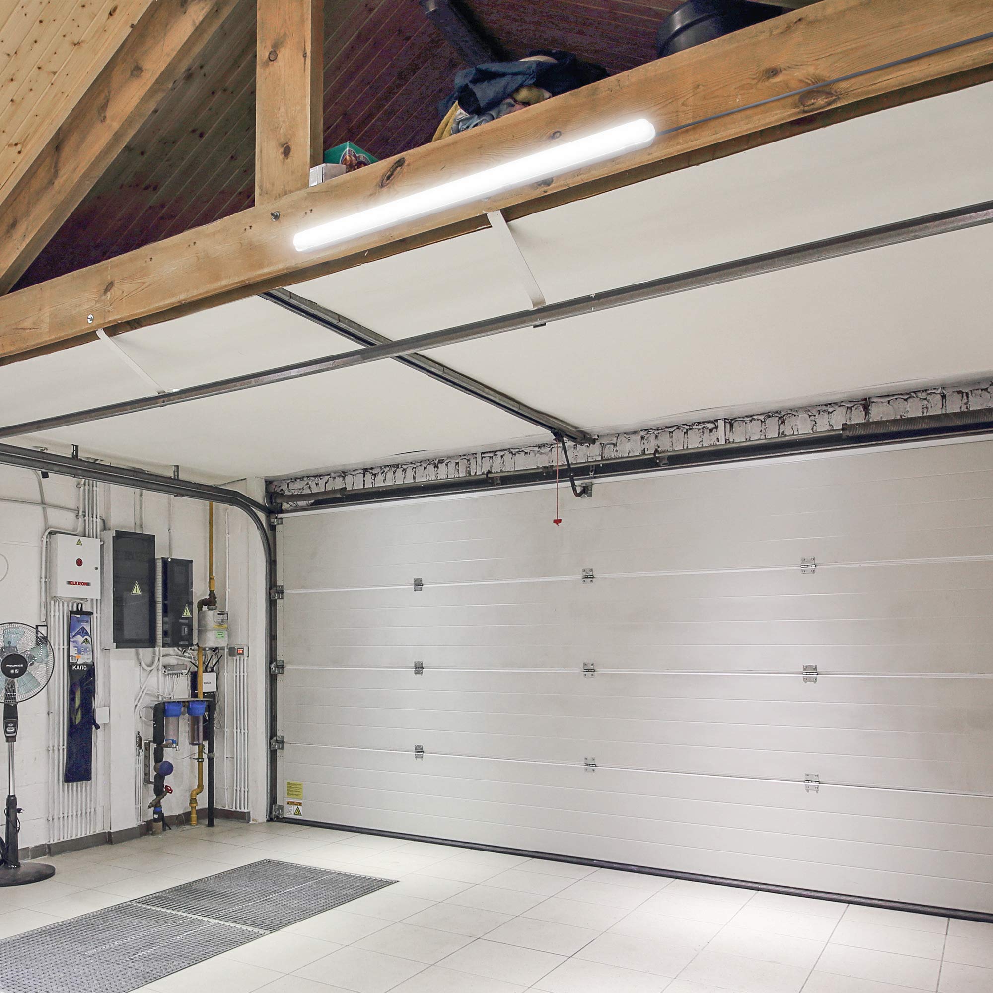 Lampada LED 120cm IP65 - 18W 4000K Per Bagno Garage - Tubo Fluorescente 1530 Lumen - Foto 11