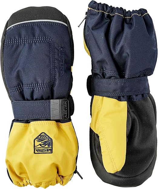 Hestra Baby Zip Long Mitt (Child 1-9yrs) | Waterproof, Insulated Mittens for Toddlers & Kids for Winter & Playing in The Snow