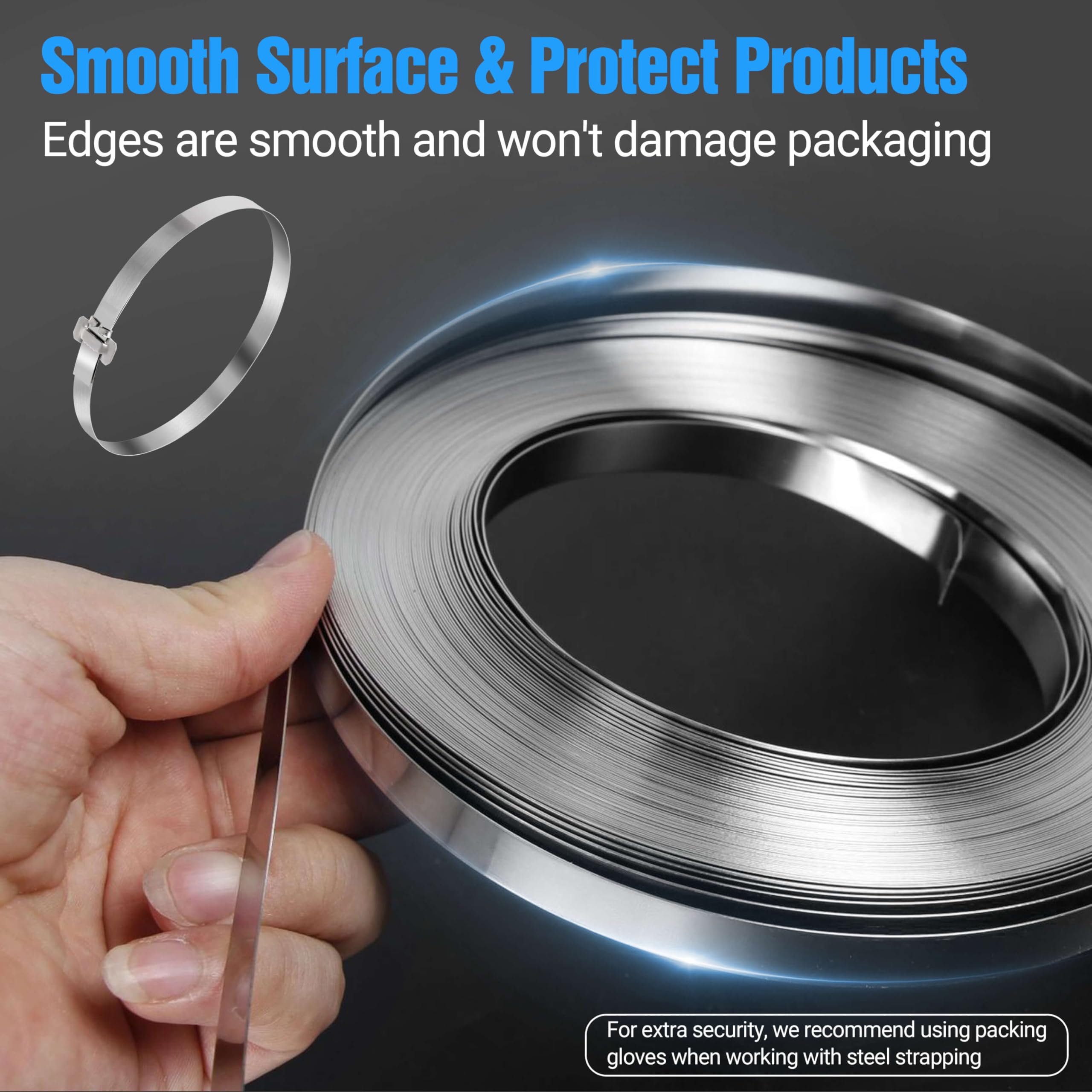 Stainless Steel Strapping Banding Tools - YOBBU Strapping Tool Kit Etal Banding Strapping Kit - View #13