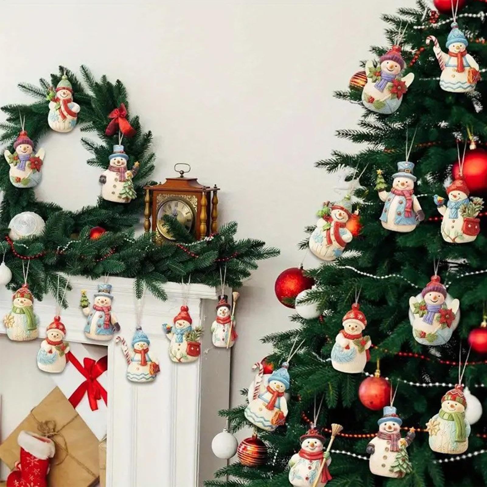 Decorazioni Di Natale Pupazzo Di Neve In Legno,Decorazioni Di Natale