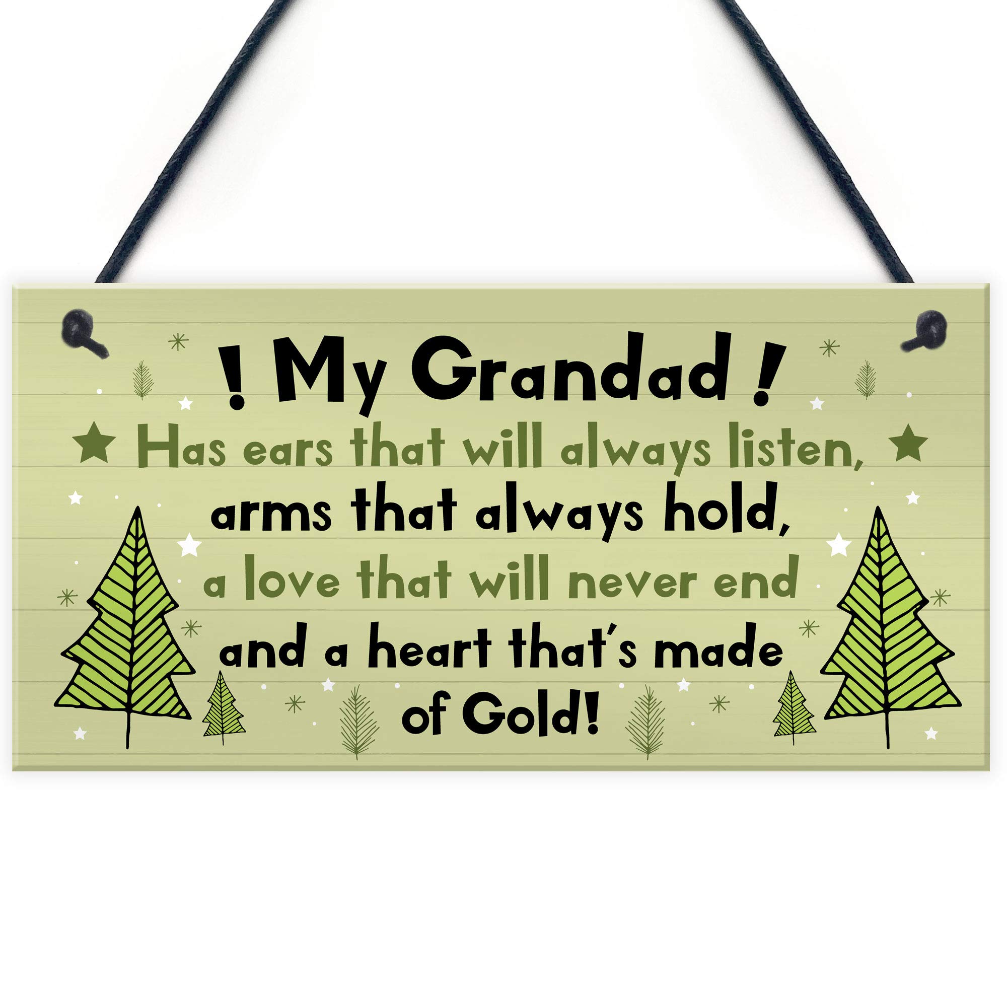 Grandad Gift Hanging Plaque Grandad Birthday Christmas Gifts From Grandchildren Grandparent Plaque
