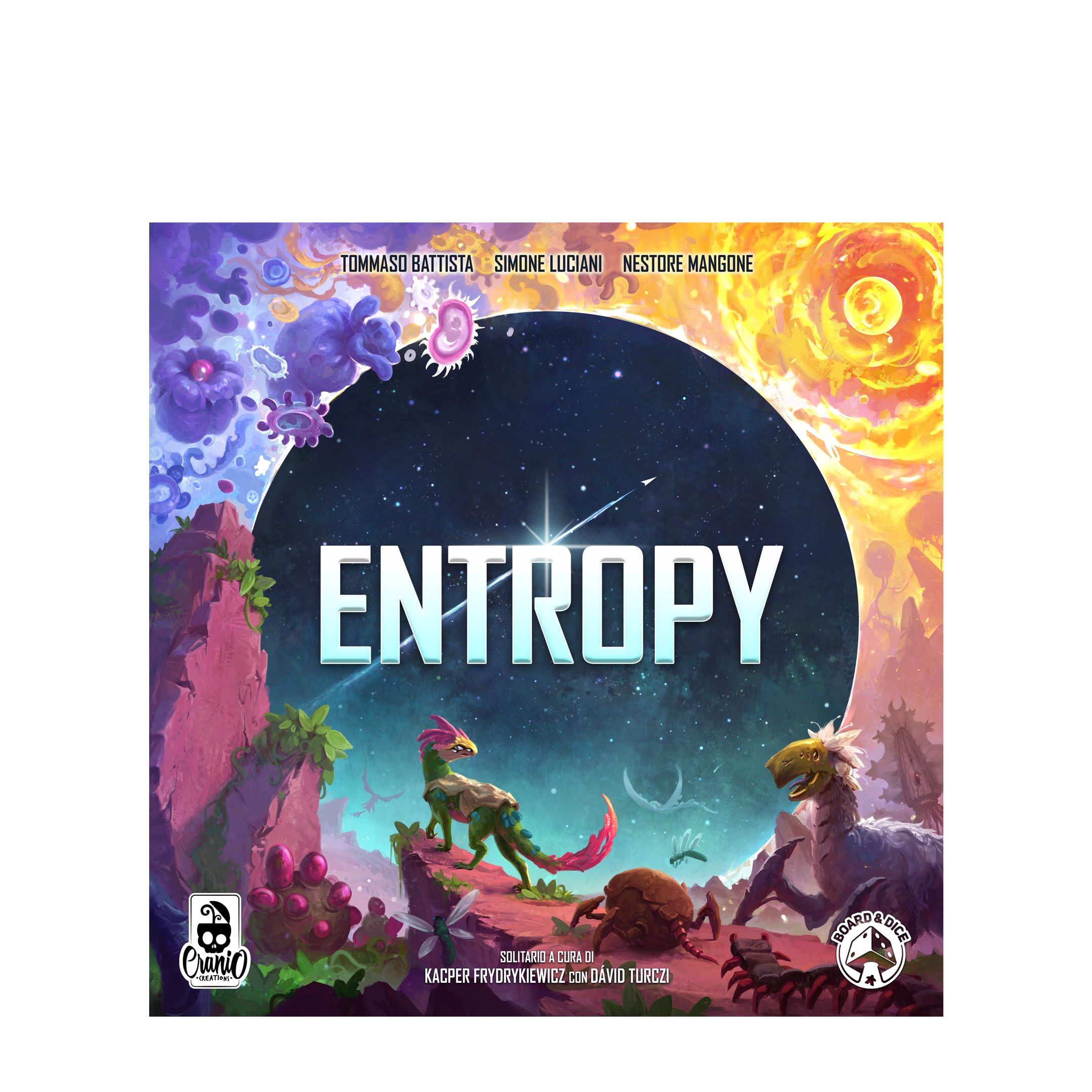 Cranio Creations - Entropy - Plasma un Nuevo Universo! - 1-4 Jugadores - 120 min - Juego para Expertos - A Partir de 13 años - Edición en Idioma Italiano