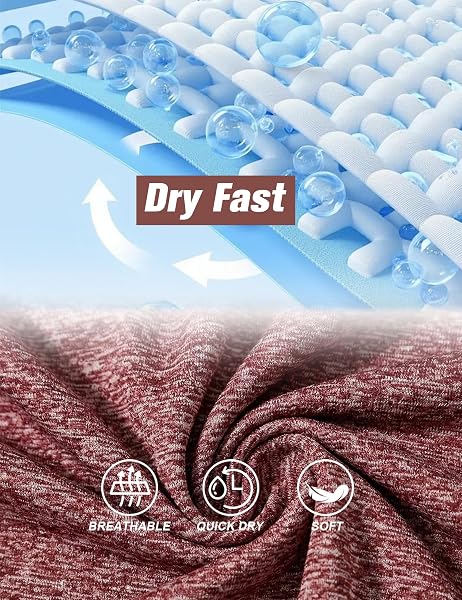 Quoboquo T-shirt de sport pour homme à col rond à manches courtes respirant séchage rapide fitness gym entraînement S à 3XL - 5