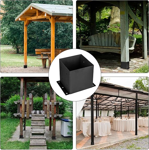 4PCS 6 x 6 Heavy Duty Post Base,Inner Size 5.6x5.6