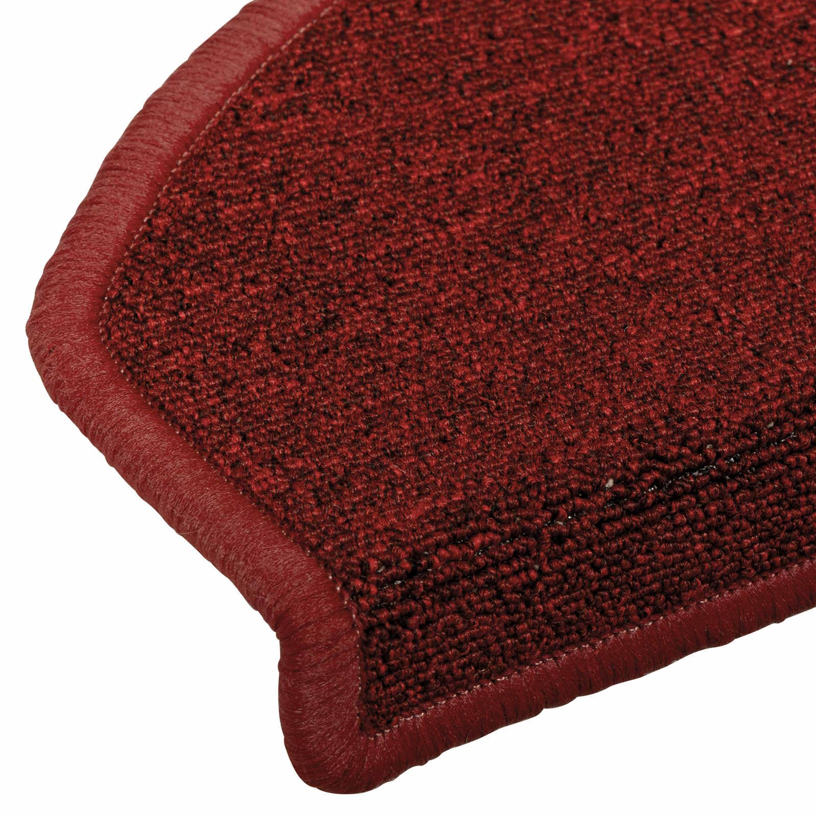 Tapis d'escalier Autocollants Semi-circulaires Bordeaux 15 pcs revetement Marche antiderapant Protection Chute sécurité pour intérieur Bois carrelage Sol Enfant Chien Senior