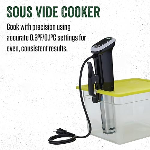 Miniatura 2 de LEM Productos Cocina Sous Vide, Circulador de inmersión de acero inoxidable con pantalla digital, cocina de precisión, máquina de cocción de