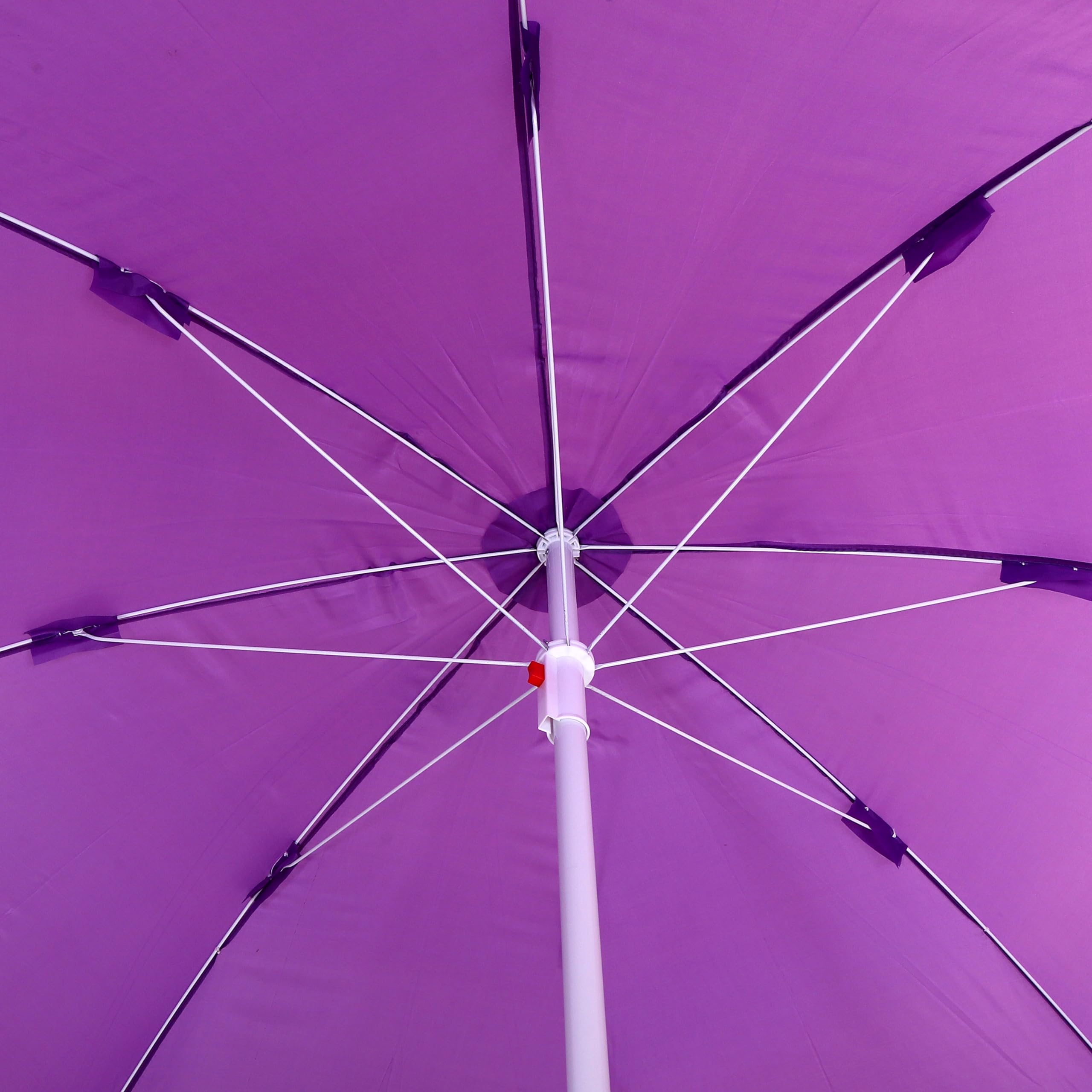 Bluebuds, We Build Smiles 36in/6ft Outdoor Garden Umbrella With Stand Tripod Holder Outdoor Big Size Waterproof Super Cloth Patio Garden Outdoor Umbrella (36, Purple) 1