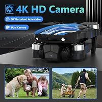 Dronă TTROARDS 4K cu ecran LCD de 2,8 inchi, motor fără perii, flux optic, evitare a obstacolelor la 270 de grade, sub 249 g pentru începători 2