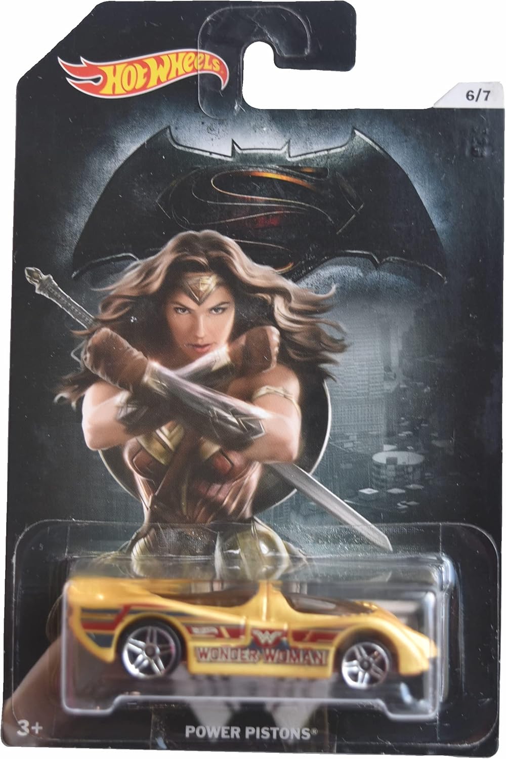 Hot Wheels Power Pistons, Gold [Wonder Woman] 6/7