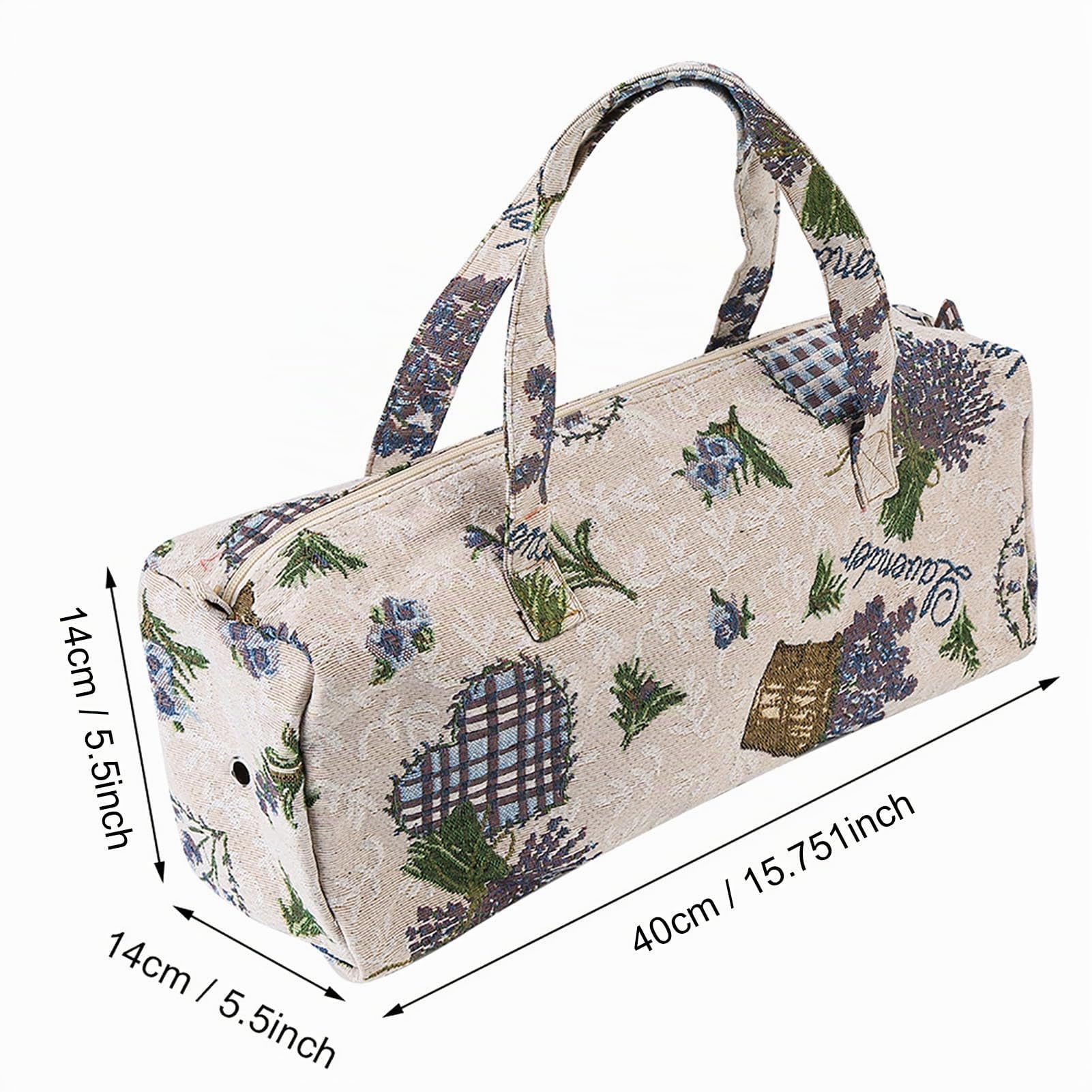 AUTO Tessuto per la casa Artigianato Aghi per maglieria Stoccaggio Maglione Aghi S di immagazzinamento (fiore viola) Scatola per ferri da maglia Borsa per ago da maglia+Borsa per ago da trico