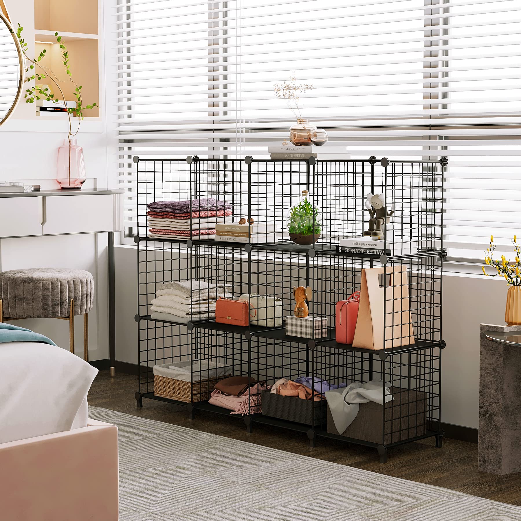 Buy AWTATOS Wire Cube Storage, 12 Cube Organizer Shelf for Closet